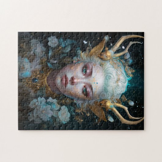 Faun Elf Vrouw Fantasy Kunst Legpuzzel (Horizontaal)