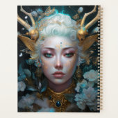 Faun Elf Vrouw Fantasy Kunst Planner (Achterkant)