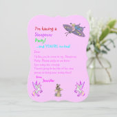 Faun et Unicorn Sleepover ou autre invitation de p (Debout devant)