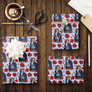 Faun Gehoornde Fae Fantasie Inpakpapier Vel