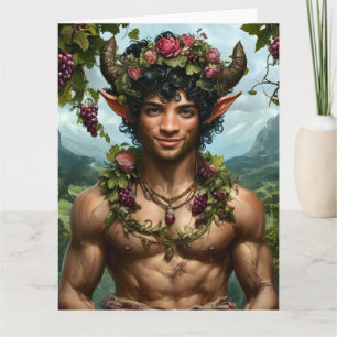 Faun van het Weelderige Bos – Wenskaart Kaart