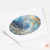 Fauna 1 - 001 ovale sticker (Envelop)