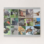 Faune 15 animaux photographiés dans le Puzzle sauv (Horizontal)