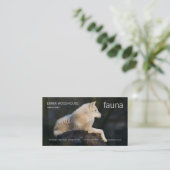 Faune - carte de visite arctique de loup (Debout devant)