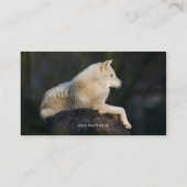Faune - carte de visite arctique de loup (Dos)