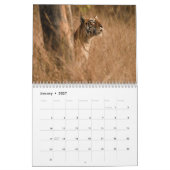 Faune de calendrier de l'Inde (Jan 2027)