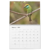 Faune de calendrier de l'Inde (Feb 2027)
