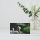 Faune - deux vaches sur le carte de visite de (Debout devant)