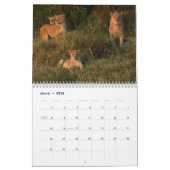 Faune du calendrier de Mara du masai du Kenya (Mar 2026)