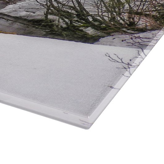 Faune en verre d'orignaux de planche à découper (Coin)