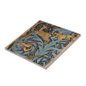 Fauns with Deer and hounds on vine" Tegeltje (Zijkant)