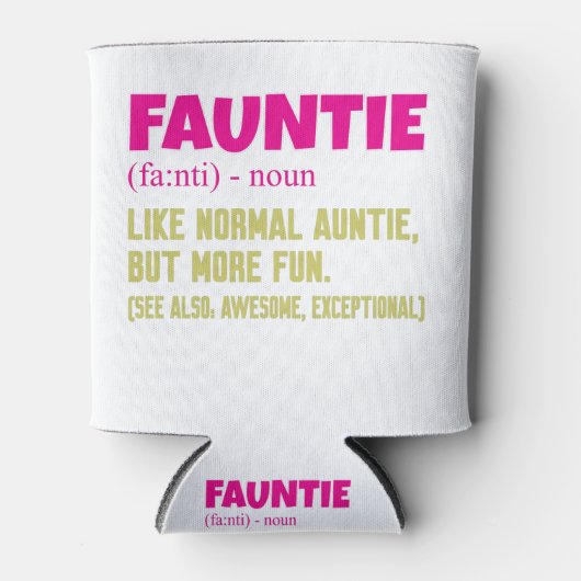 Fauntie Auntie Blikjeskoeler (Voorkant)