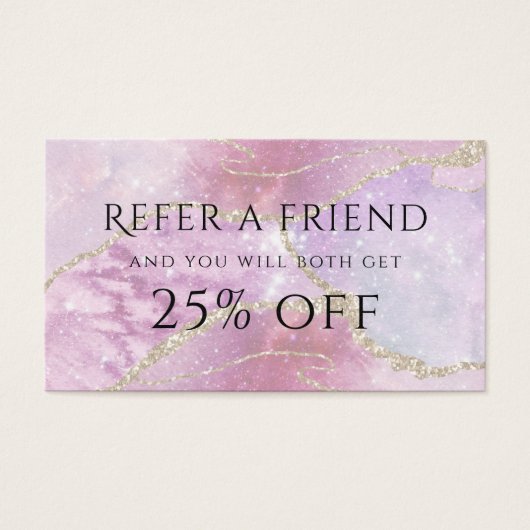 fausse carte de référence de l'effet pearlescent (Devant)