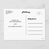 FAUSSE CARTE POSTALE DE FÊTE EN FEUILLE D'OR (Dos)