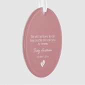 Fausse couche / Bébé Perte Memorial Noël (devant)