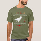 Fausse Dinosaur Elf Sweat de Noël Fausse Chemise (Devant)