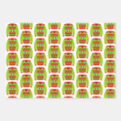 Fausse feuille cadeau de Noël Sweater (Devant 3)