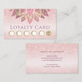 fausse parties scintillant lotus logo carte de fid (Devant / Derrière)