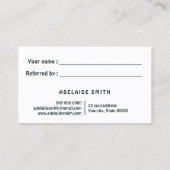 fausse parties scintillant opale carte de référenc (Dos)