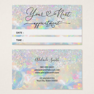 fausse parties scintillant opale carte de rendez-v