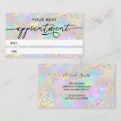 fausse parties scintillant opale texture carte de  (Devant / Derrière)