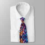Fausse soie gemme diamant luxe cravate (Attaché)