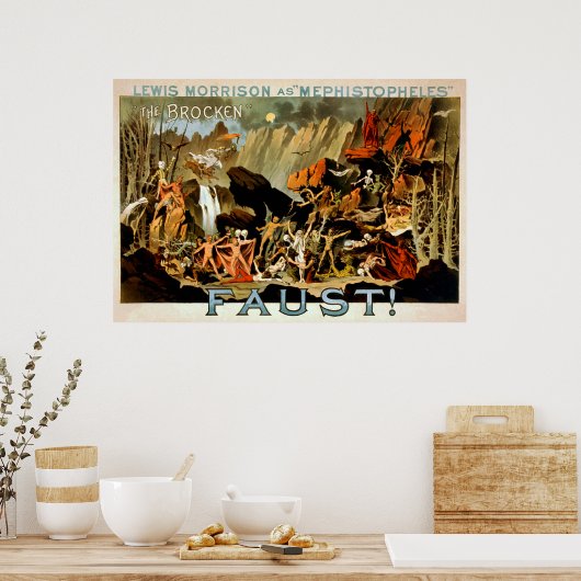 Faust 1887 - Poster de théâtre (Cuisine)
