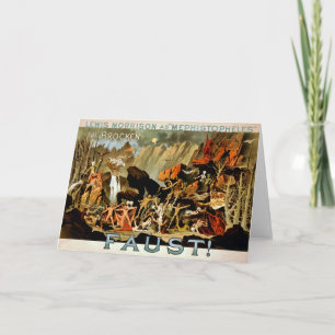 Faust 1887 - Wenskaart Kaart