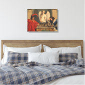 Faust en Mephistopheles die kaas afspelen Canvas Afdruk (Insitu (Slaapkamer))