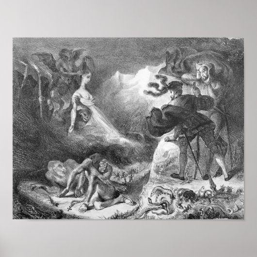 Faust en Mephistopheles van de heksen Poster (Voorkant)