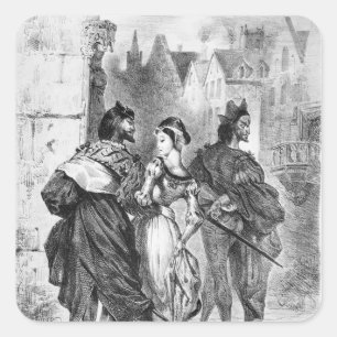 Faust meeting Marguerite Vierkante Sticker