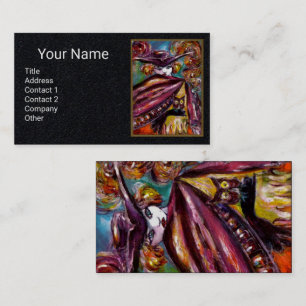 FAUST Mysteriel masker met Paars zwart zwart zwart Visitekaartje