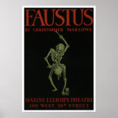 Faustus door Marlowe 1936 WPA Poster (Voorkant)
