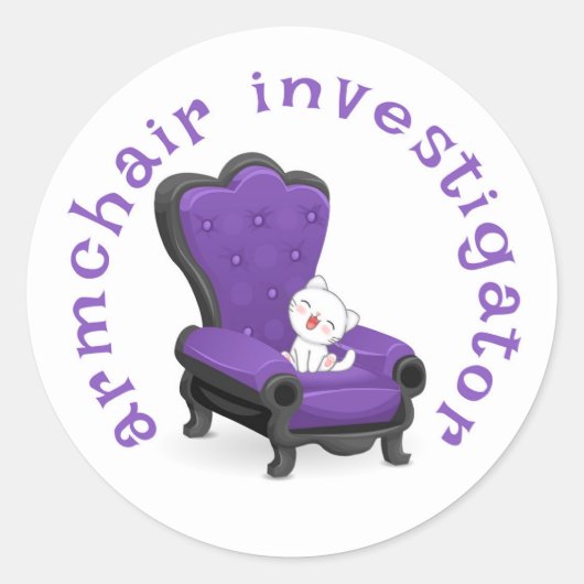 Fauteuil Onderzoeker Stickers (Voorkant)