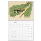 Fauvettes de John Audubon 2 oiseaux de calendrier (Jan 2027)