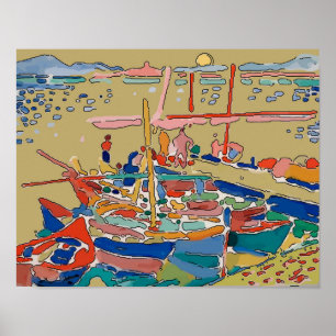 Fauvism, Boats bij Sunset Poster