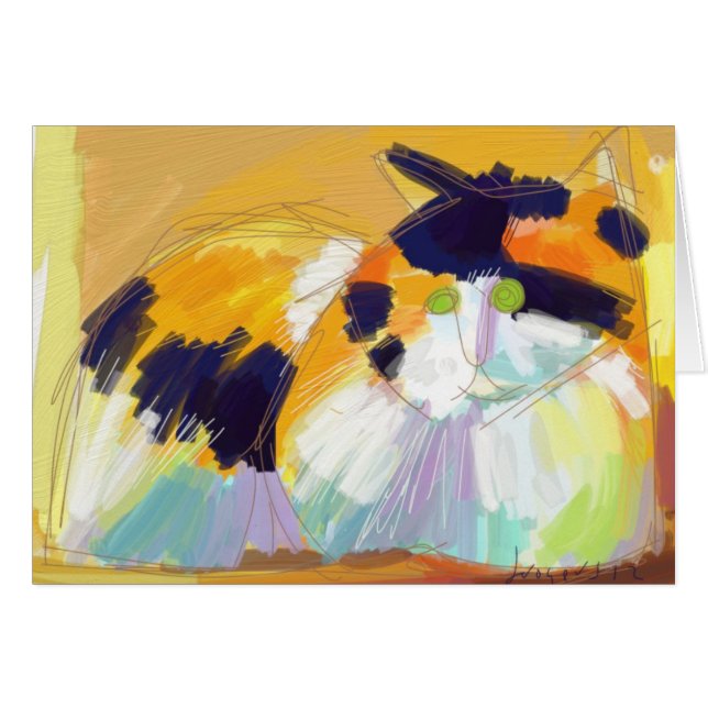 Fauvist Calico cat (Voorkant Horizontaal)