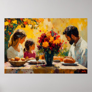 Fauvistische familiebijeenkomst - Levendig en warm Poster