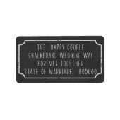 Faux-Adresetiketten met Chalkboardstijl Etiket (Voorkant)
