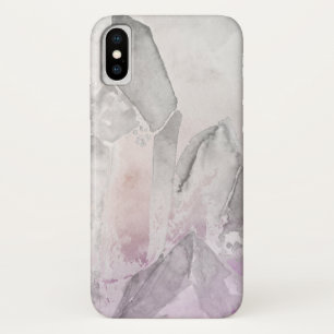 *~* Faux Amethyst Chakra Krystal Healing Energy iPhone X Hoesje