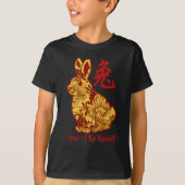 Faux Année D'Or Du T-shirt Rabbit (Devant)