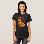 Faux Année D'Or Du T-shirt Rabbit (Devant entier)