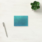 Faux Aqua Blauwgroen Turquoise Blue Glitter Backgr Post-it® Notes (Kantoor)