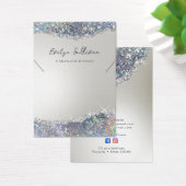 Faux argent parties scintillant collier collier éc (Bureau)