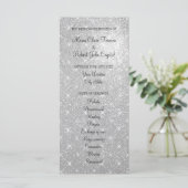 Faux argent parties scintillant programme de cérém (Debout devant)