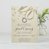 FAUX ARGENT RIBBON COUPANT GRAND INVITATION D'OUVE (Debout devant)