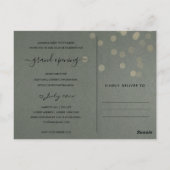 FAUX ARGENT RIBBON COUPANT GRAND INVITATION D'OUVE (Dos)