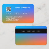 Faux aspect carte de crédit ou de débit (Devant / Derrière)