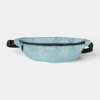 Faux baby blauw leer heuptasje