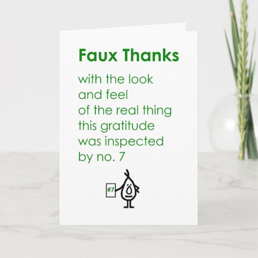 Faux Bedankt A Grapny Dank u wel (Voorkant)